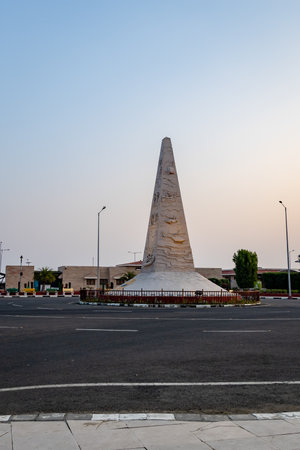 patriotic pillar in remembrance of soldier fought war by security force at india pakistan border image is taken at India-Pakistan Border Nadabet Tharad Gujarat.の写真素材