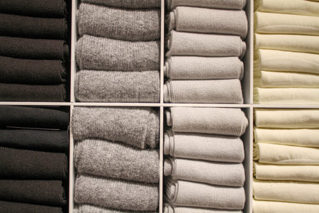 Pile of black, gray, white socks