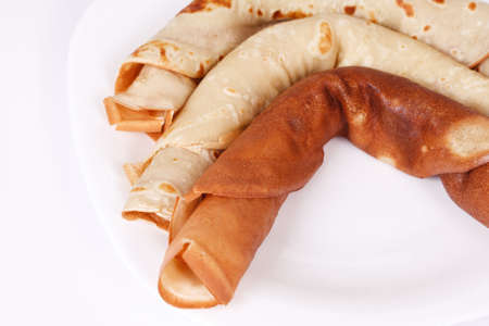 Sweet pancakes in a traditional styleの写真素材