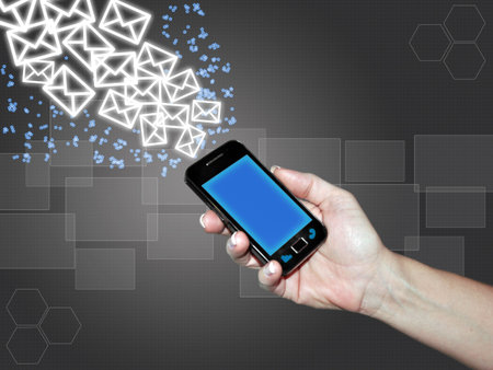 mobile phone texting to cyber space
