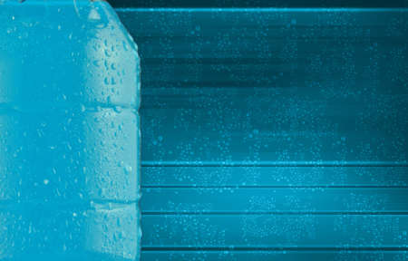 Blue drops perfect sports drink after sportの写真素材