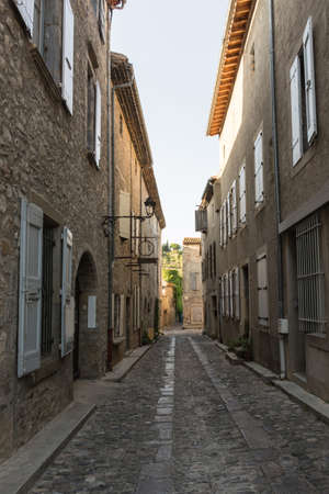 Emblematic streets of ancient villages of the South of Franceの写真素材