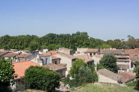 Castle of the city of Carcassonne and its surroundings in Franceの写真素材