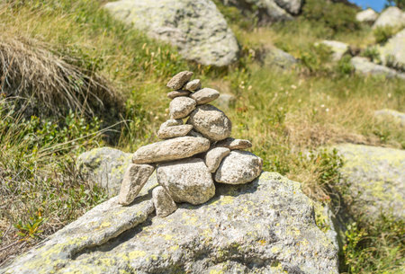 Photographs of the De Aran Valley in the Spanish Pyrenees. in midsummer. Ideal for hikingの写真素材