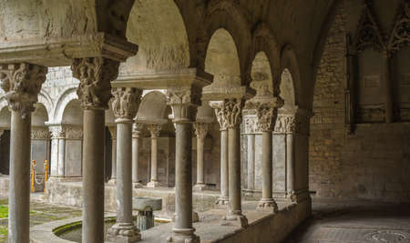 Catedral of Girona, in Catalonia, Spainの写真素材