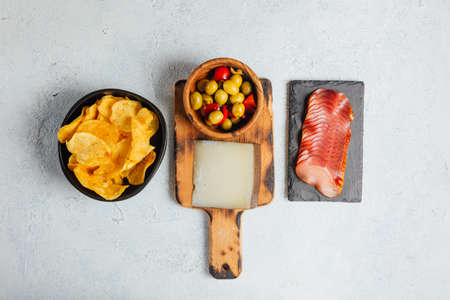 Pictures of typical Spanish food snacksの写真素材
