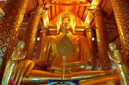 Wat Panancheung in Ayutthaya  Thailand のeditorial素材