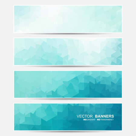Vector banners set. Does not contain gradient and transparency.のイラスト素材