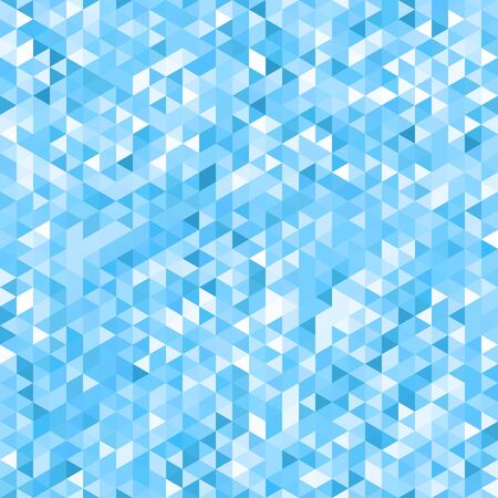Blue mosaic geometric pattern.  Vector seamless background.のイラスト素材