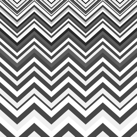 Geometric zigzag pattern, repeating striped black and white texture