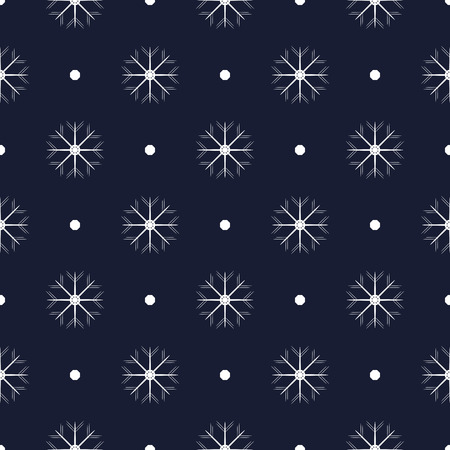 Pattern with snowflakes, a seamless vector backgroundのイラスト素材
