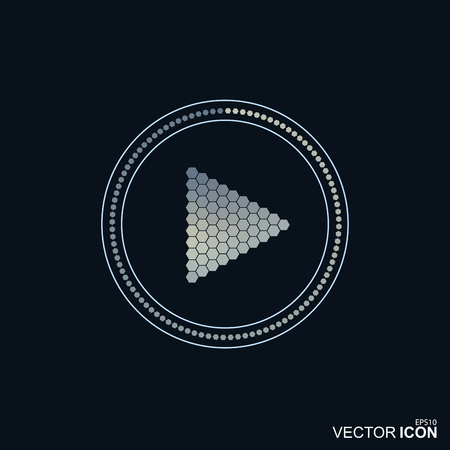 Abstract vector play icon for your design and ideas.のイラスト素材