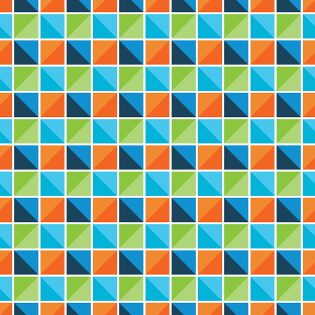 Vector mosaic pattern - seamless background. Color texture.のイラスト素材