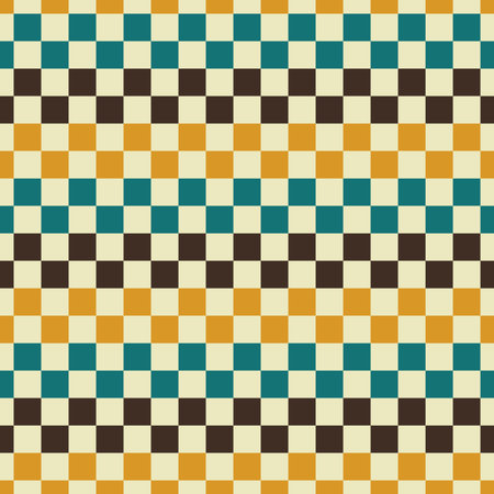 Retro seamless geometric pattern. Color ttile texture