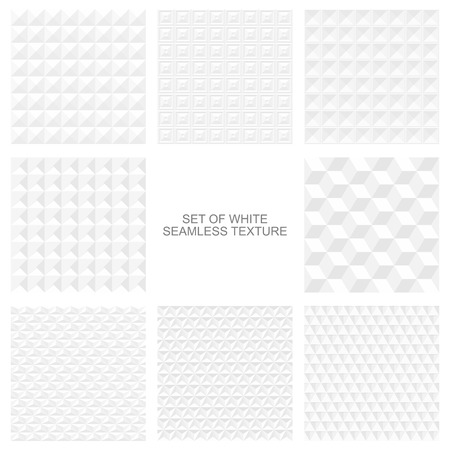 White geometric textures - a seamless vector backgroundのイラスト素材