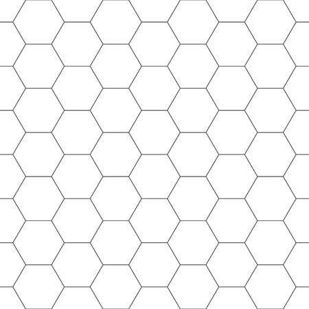 White hexagonal texture - a seamless vector backgroundのイラスト素材