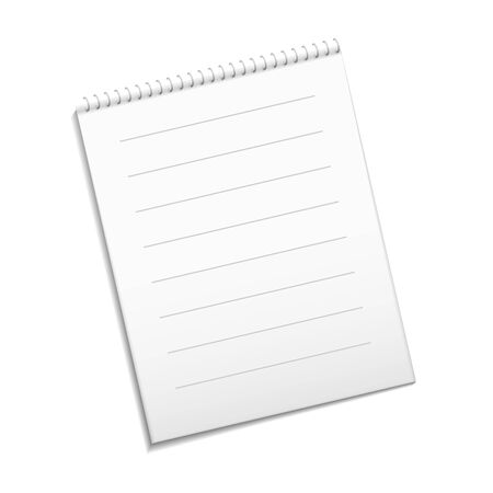 Paper white note. Vector white note for your design.のイラスト素材