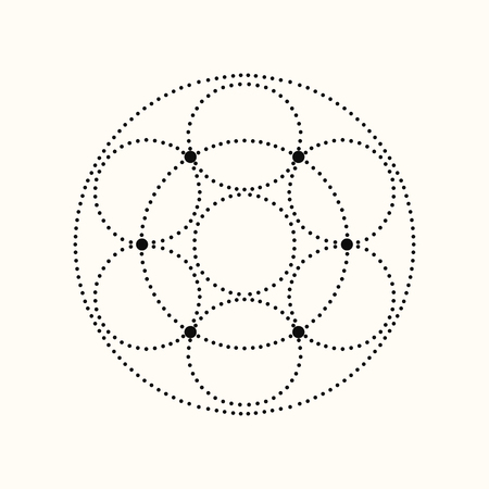 Vector geometric shape. Dotted design element eps10.のイラスト素材