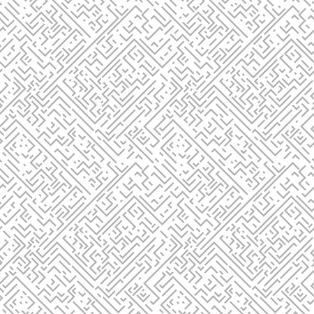 Geometric seamless pattern. Gray background with zigzags and stripes. Similar to retro memphis style, fashion 1980s - 1990s.のイラスト素材