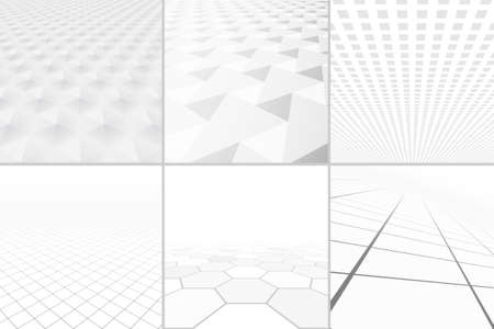 White backgrounds with perspective.のイラスト素材