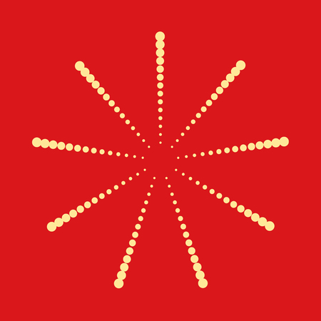 Abstract dotted shape.Vector design elementのイラスト素材