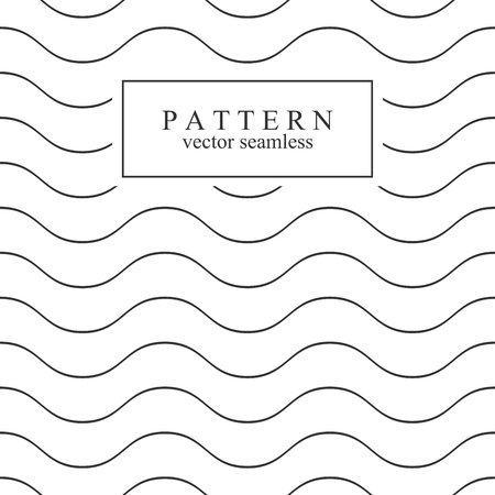 Wave seamless minimalistic pattern.のイラスト素材