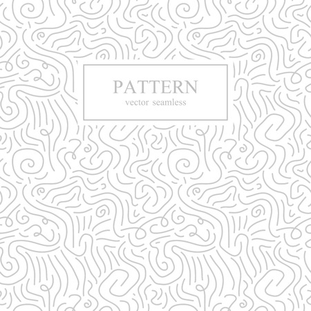 Curve seamless pattern in memphis style.のイラスト素材