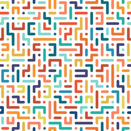 Color seamless geometric pattern. Vector background.のイラスト素材