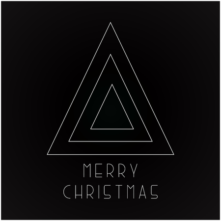 Christmas futuristic greeting card - minimalistic designの写真素材