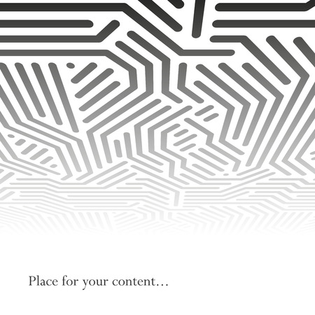 Abstract geometric background with perspective - tech design.のイラスト素材