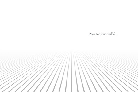 White abstract background with perspective. Futuristic linght design with infinity linesのイラスト素材