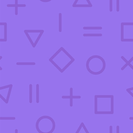Vector seamless trendy pattern - colorful design, fashion 80-90s. Bright background with geometric...