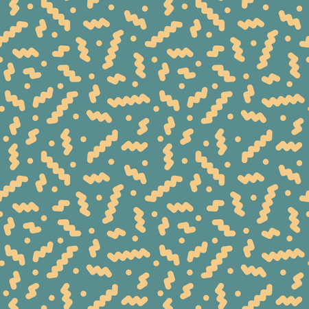Vector seamless trendy pattern - memphis style, fashion 80s - 90s. Vintage mosaic background.のイラスト素材