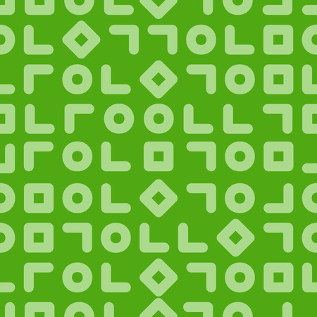Vector seamless creative pattern - green minimalistic design. Bright geometric background.のイラスト素材
