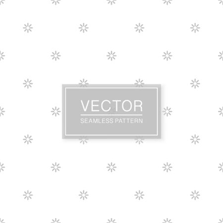 Stylish seamless floral pattern - simple minimalistic design. White and grey decorative texture. Abstract delicate backgroundのイラスト素材