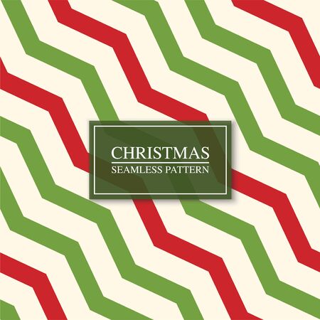 Christmas seamless colorful zigzag pattern. Bright striped retro background. Endless creative holiday texture.のイラスト素材
