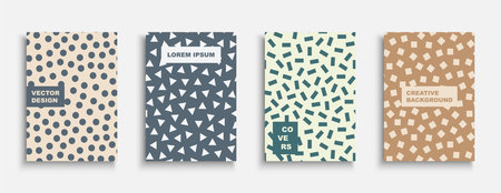 Set of vector decorative covers, templates, posters, placards, brochures, banners, flyers and etc....
