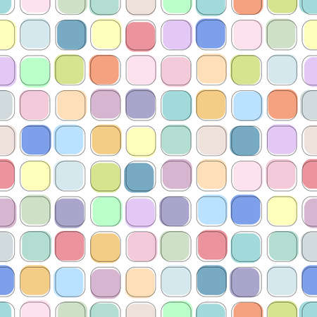 Color seamless geometric pattern - fashion design. Bright decorative unusual background. Vibrant repeatable textureのイラスト素材