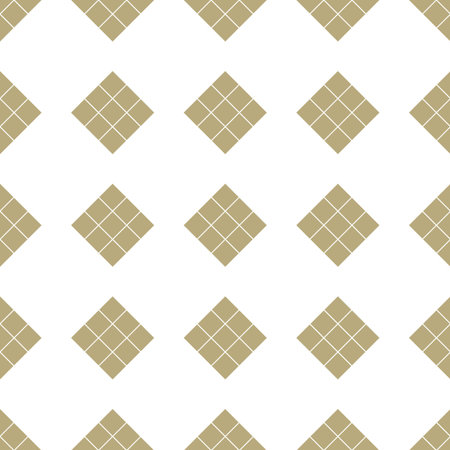 Vector seamless geometric pattern. Tile repeatable background. Simple regular squared texture -...