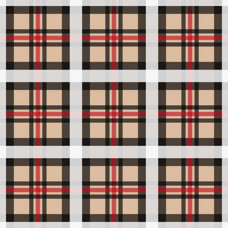 Colorful seamless textile pattern - geometric vintage design. Vector striped creative background. Endless linear textureのイラスト素材