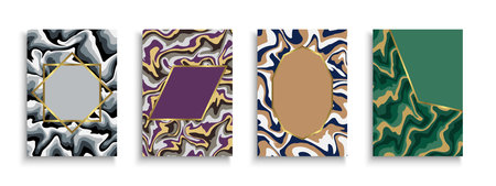 Set of elegant posters,cards, templates, brochures, flyers and ect. Abstract luxury backgrounds with...