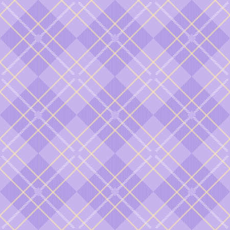 Colorful seamless textile pattern - geometric vintage design. Vector striped repeatable lilak background. Endless linear textureのイラスト素材