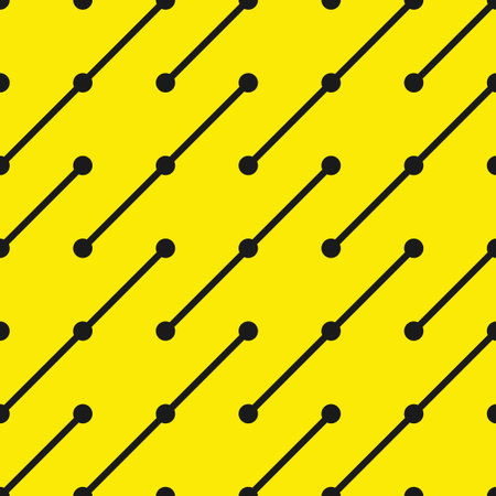Vector seamless geometric pattern. Repeatable striped yellow background. Modern stylish endless...