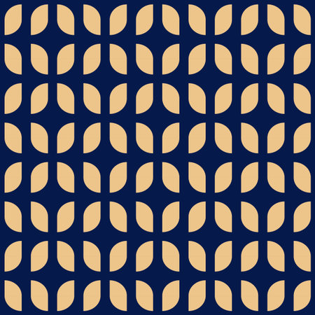 Vector seamless geometric elegant pattern. Modern symmetric texture. Repeatable abstract blue and...