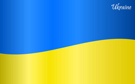 Ukraine flag background. Blue and yellow color. Save Ukraine. Concept of confrontation. Symbol of independenceのイラスト素材