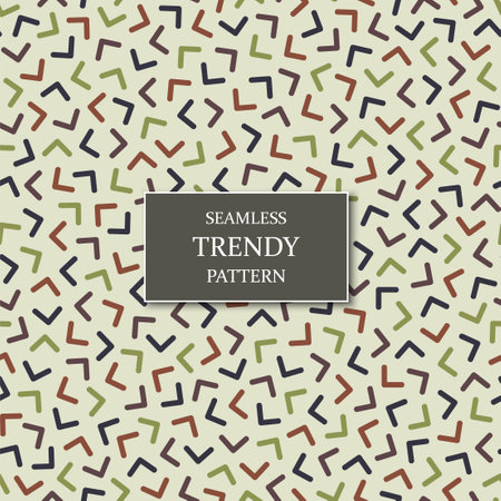 Vector abstract seamless textile pattern. Colorful geometric vintage background. Creative design - fashion retro style 80-90sのイラスト素材