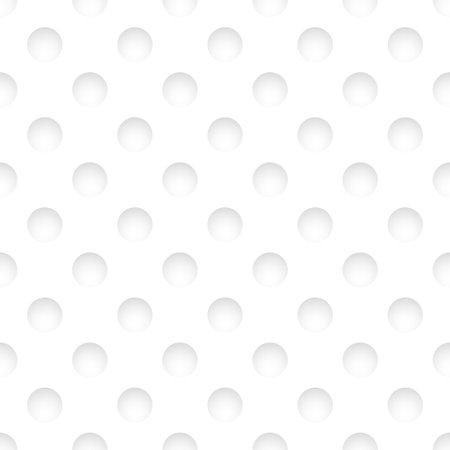 White geometric dotted texture. Tile spotted endless background. Seamless decorative circle repeatable patternのイラスト素材