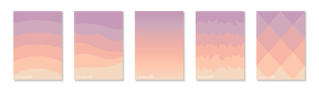 Collection of bright colorful abstract templates, posters, placards, brochures, banners, flyers,...