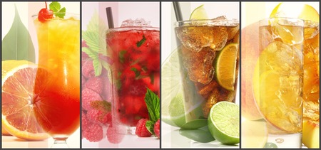 Various Cocktail Panoramaの写真素材
