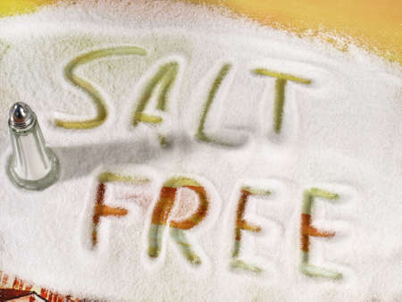 Salt Free - Writing in Saltの写真素材